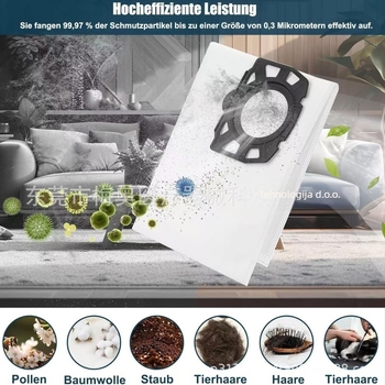 Prikladno za vrećice za prašinu usisavača K Archer Kachi Wd2 Plus/WD3 serije Kwd1 Mv3, pribor za vrećice za prašinu