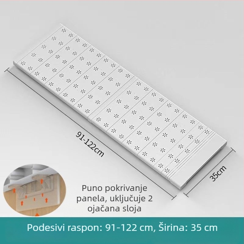 Dijeljena polica za garderobu s podesivim dijelom, skladišni ormar, japanski stil