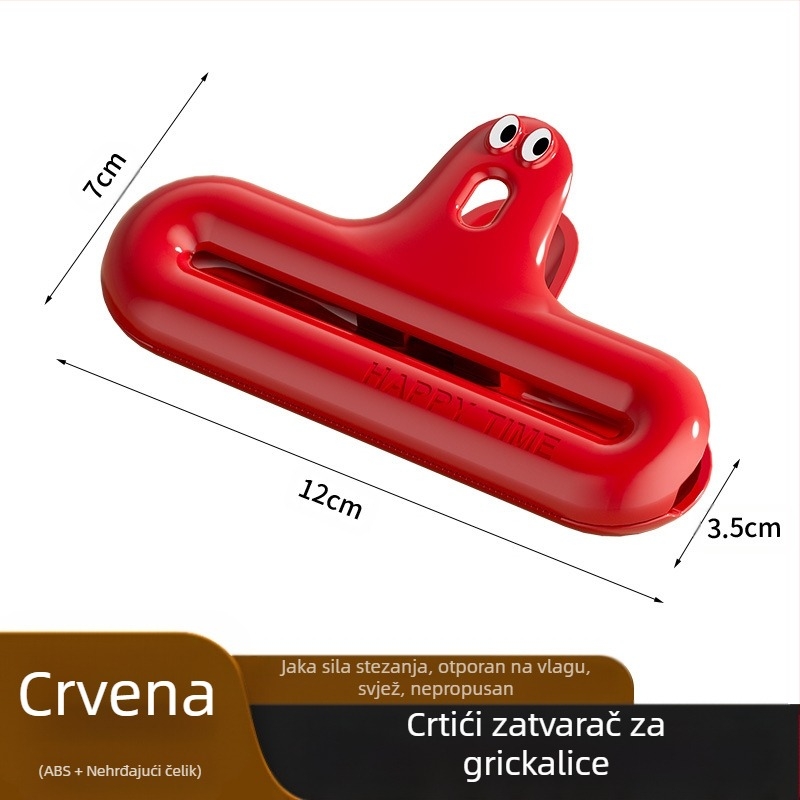 Caterpillar kopča za brtvljenje, vodootporna kopča za grickalice, kuhinjska kopča za brtvljenje, višenamjenska kućna kopča za brtvljenje za održavanje svježine