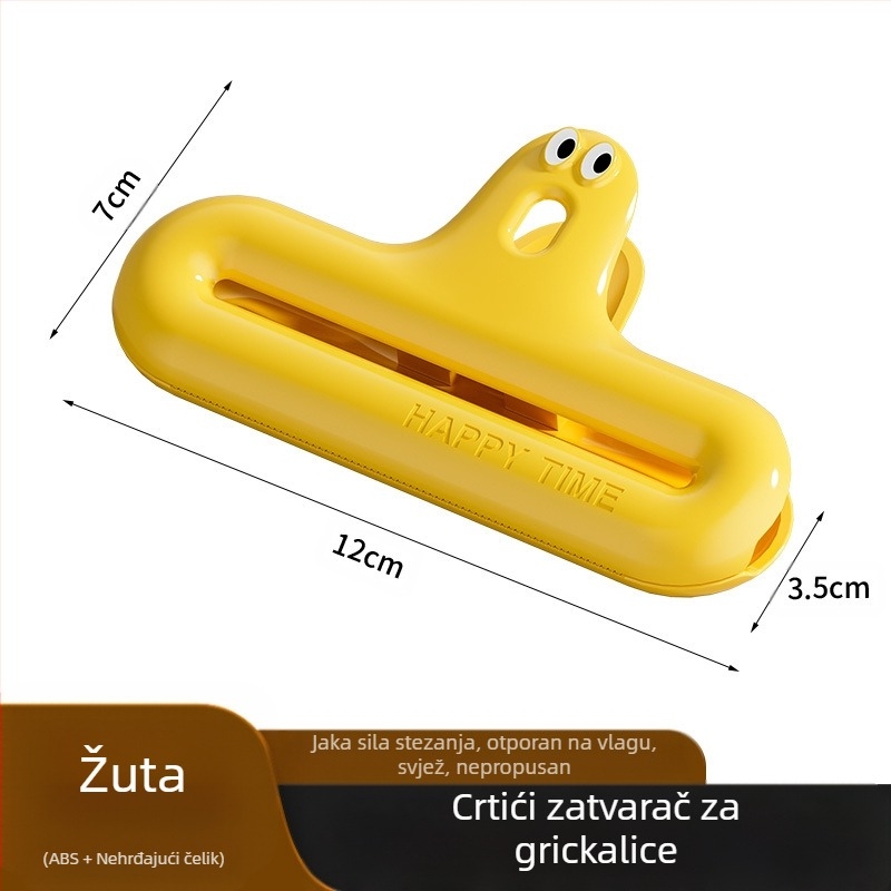 Caterpillar kopča za brtvljenje, vodootporna kopča za grickalice, kuhinjska kopča za brtvljenje, višenamjenska kućna kopča za brtvljenje za održavanje svježine