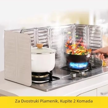 Pregrada za ulje u kuhinji, pregrada za ulje u kuhinji, toplinska izolacija za plinski štednjak u kuhinji, toplinska izolacija od aluminijske folije za kuhanje u kućanstvu