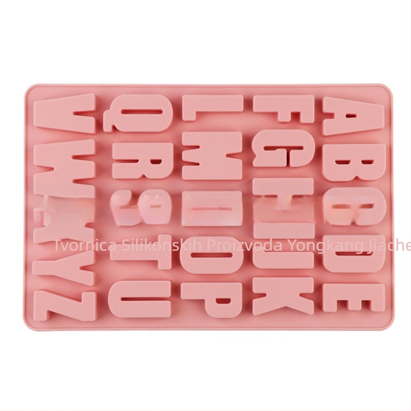 Silikonski kalup s 26 stereo engleskih abeceda za torte, ukrasni kalup za čokoladu, ljepilo za torte, alat za pečenje "uradi sam"