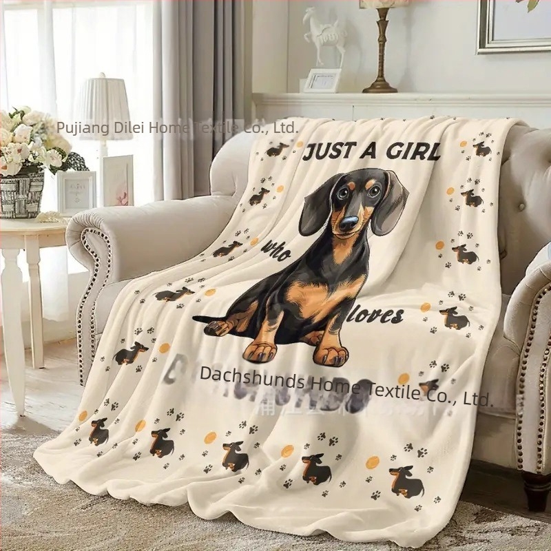 Amazon flanel digitalni print crtani kućni ljubimac pas mala navlaka deka za kauč deka za klima uređaj sva godišnja doba univerzalna