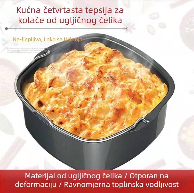 6-inčna kanta za torte 8-inčna košara za torte pribor za pečenje pribor za fritezu na vrući zrak četvrtasti kalup za torte