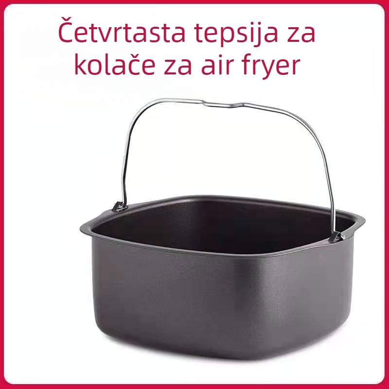 6-inčna kanta za torte 8-inčna košara za torte pribor za pečenje pribor za fritezu na vrući zrak četvrtasti kalup za torte