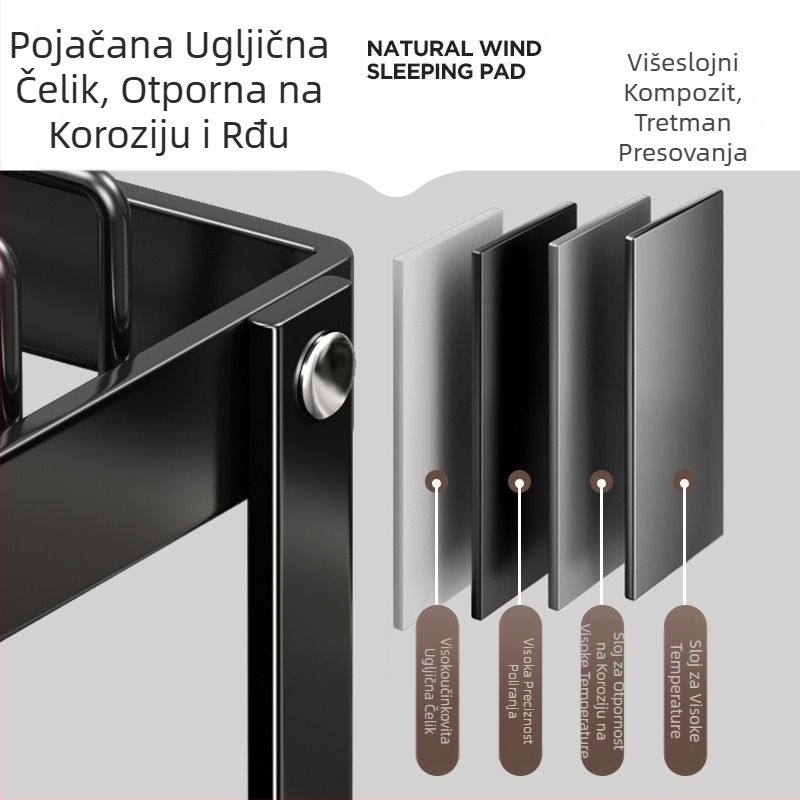 Stalak za odlaganje kuhinjskog sudopera, višenamjenski stalak za sušenje, stalak za posuđe, stalak za sudoper, stalak za posuđe na radnoj površini