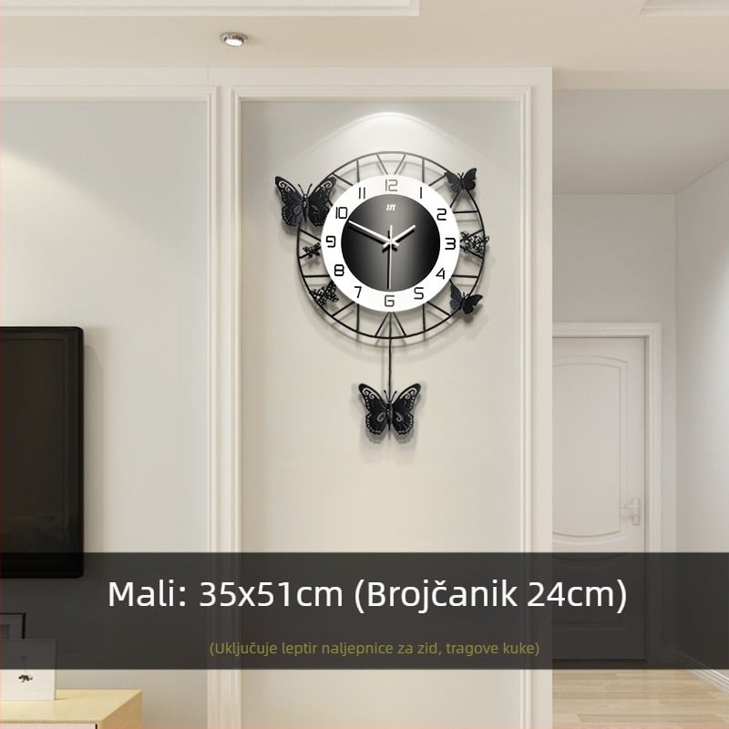 Zidni sat za dnevni boravak, moderan, jednostavan modni ukras, restoran, tihi sat, vrhunski zidni viseći sat