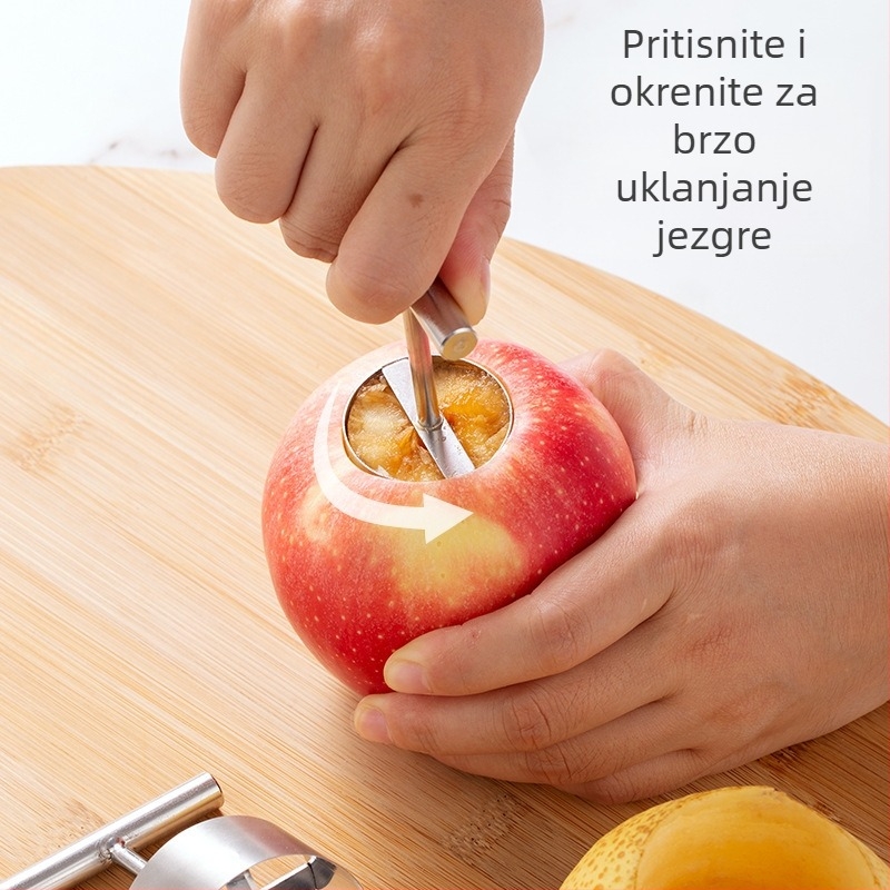 Alat za uklanjanje jezgre voća od nehrđajućeg čelika, alat za uklanjanje jezgre jabuke i kruške, kućni kopač rupa, alat za uklanjanje pirjane jezgre iz Sydneya