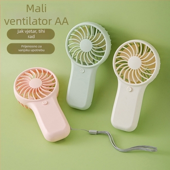 Prekogranične eksplozije Ručni mali ventilator na suhu bateriju, veliki vjetar, studentski vanjski prijenosni mali električni ventilator, poklon