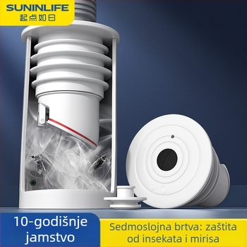 Silikonski čep za odvodnu cijev za kanalizaciju, nepropusni za mirise, umivaonik za kuhinju, čep za odvodnu cijev za perilicu rublja, protiv povratnog mirisa