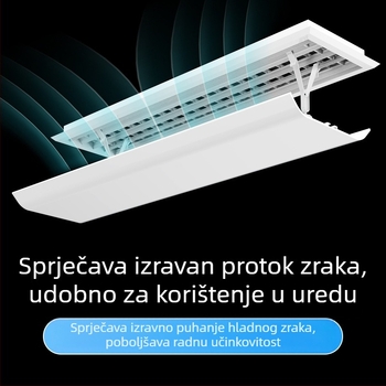 Centralni klima uređaj, vjetrobranski štitnik, vjetrobranski štitnik, vjetrobran, stroj za ispuh hladnog zraka, pregrada za hladni zrak, rešetka protiv izravnog puhanja, univerzalni poklopac za usmjeravanje vjetra