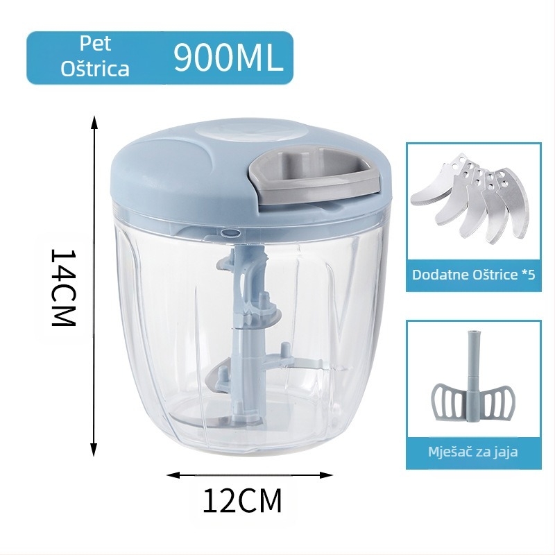 Ručno izvučeni kućanski višenamjenski rezač povrća, gulilica za češnjak, kuhinjski mlinac za češnjak, stroj za kuhanje, vađenje češnjaka, veleprodaja mlinca za povrće