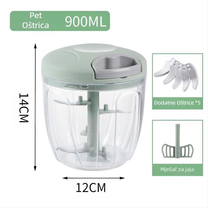 Ručno izvučeni kućanski višenamjenski rezač povrća, gulilica za češnjak, kuhinjski mlinac za češnjak, stroj za kuhanje, vađenje češnjaka, veleprodaja mlinca za povrće