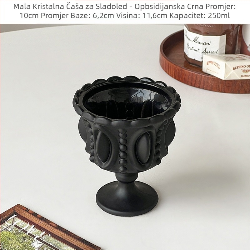 Čaša za kućne deserte u stilu suda, nordijski reljef, šalica za sladoled, šalica za ptičje gnijezdo u naprednom europskom stilu