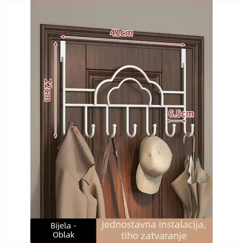 Eksplozije vanjske trgovine kuka za vrata prekogranična neperforirana odjeća vrata stalak za pohranu završna obrada produženo podebljano veleprodaja