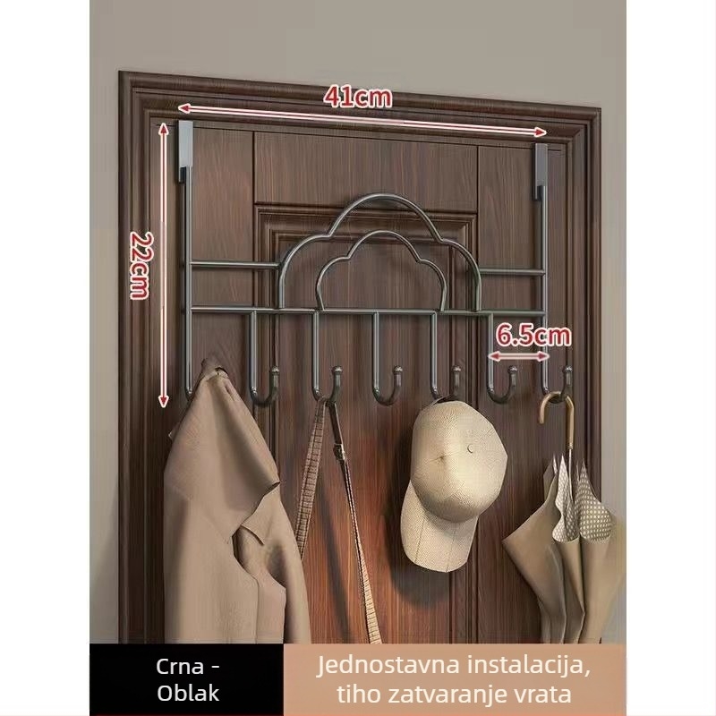 Eksplozije vanjske trgovine kuka za vrata prekogranična neperforirana odjeća vrata stalak za pohranu završna obrada produženo podebljano veleprodaja