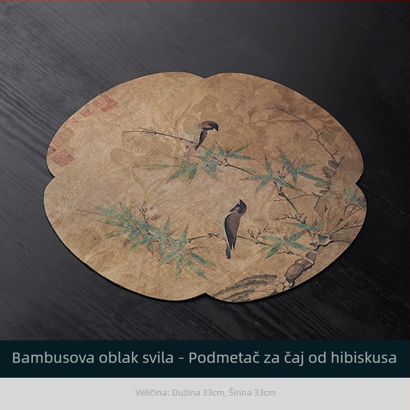 Vintage Xiangyun pređa, suha podloga za čaj, stolnjak, kineski zen ručno izrađen od pamuka i lana, podloga za lonce, podloga za čaše, suhi stolnjak za čaj