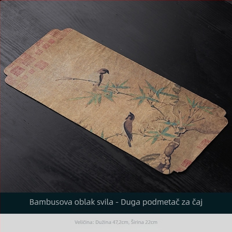 Vintage Xiangyun pređa, suha podloga za čaj, stolnjak, kineski zen ručno izrađen od pamuka i lana, podloga za lonce, podloga za čaše, suhi stolnjak za čaj