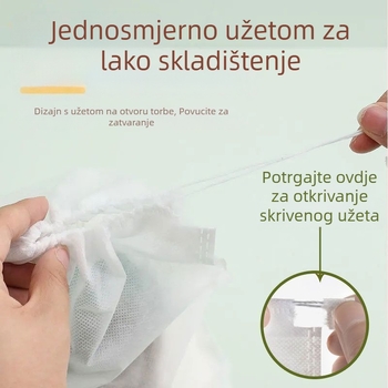 Vrećica za cipele od netkane tkanine za pohranu, vrećica za cipele sa vezicom, male bijele cipele, navlaka protiv žute prašine, sušenje i sušenje cipela, proizvođač na zalihi