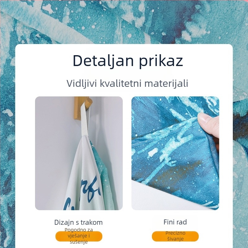 2025 Prekogranični brzosušeći kućni ogrtač s patentnim zatvaračem, ručnik za plivanje, prijenosni kaput za presvlačenje, ogrtač s kapuljačom, ručnik za plažu