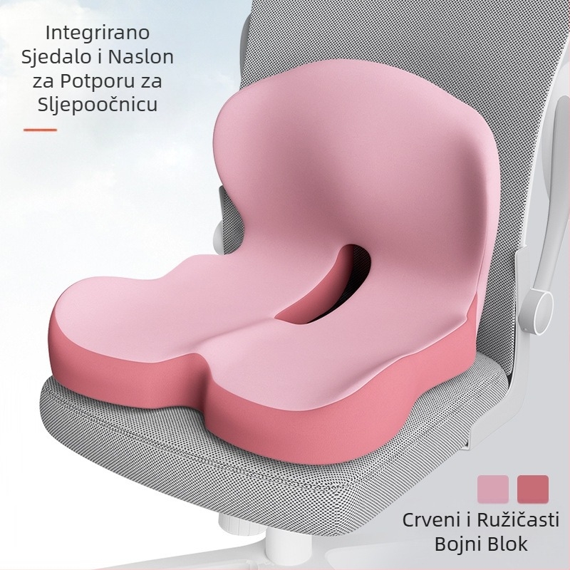 Jastuk za sjedalo i naslon od memorijske pjene, integrirani jastuk, jastuk za uredsku stolicu, jastuk za stolicu i automobil, jastuk za struk i stražnjicu