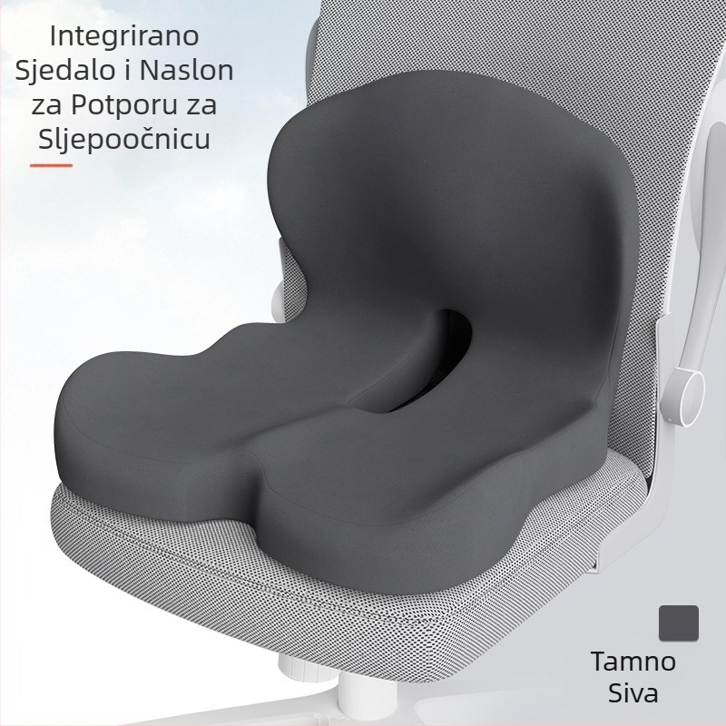 Jastuk za sjedalo i naslon od memorijske pjene, integrirani jastuk, jastuk za uredsku stolicu, jastuk za stolicu i automobil, jastuk za struk i stražnjicu