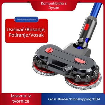 Pogodno za Dyson dodatke za usisavače, mokro i suho poliranje, krpu za pod, usisnu glavu, integriranu električnu krpu za brisanje.
