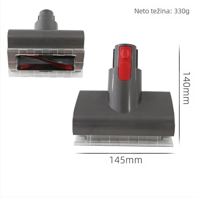 Pogodno za Dyson bežični usisavač, električnu glavu za usisavanje kreveta V7V8V10V11, pribor za glavu četke za uklanjanje grinja u kućanstvu