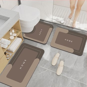 Jednostavna prostirka za pod od dijatomejskog blata, kućna nordijska prostirka za ulazna vrata, prostirka za kupaonicu, WC, prostirka za WC u obliku slova U