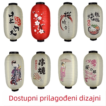 Sklopivi brušeni lampioni u japanskom i korejskom stilu, sushi kuhinja, restoran Izakaya, ukrasni zimski lusteri u obliku dinje u japanskom stilu za žene