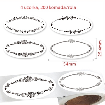 Prekogranično na zalihi rukom pisani biorazgradivi topljivi boce i limenke hrane, prazan logotip s ovalnom naljepnicom za klasifikaciju