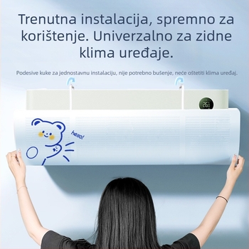 Zaštitna ploča za vjetrobran klima uređaja za dojenčad i malu djecu, protiv izravnog puhanja vjetrobranskog štita, pregrada za izlaz zraka, ploča za zaštitu od vjetrobranskog štita, viseća ploča za zaštitu od vjetrobranskog štita