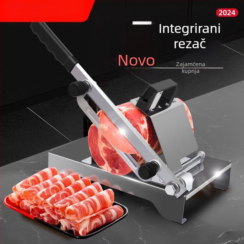 Stroj za rezanje Kućanski ručni nož za rižine kolače od govedine i ovčetine Smrznuto rezano meso Masno goveđe rolade Kriška Komercijalni artefakt Smrznuto ovčetina