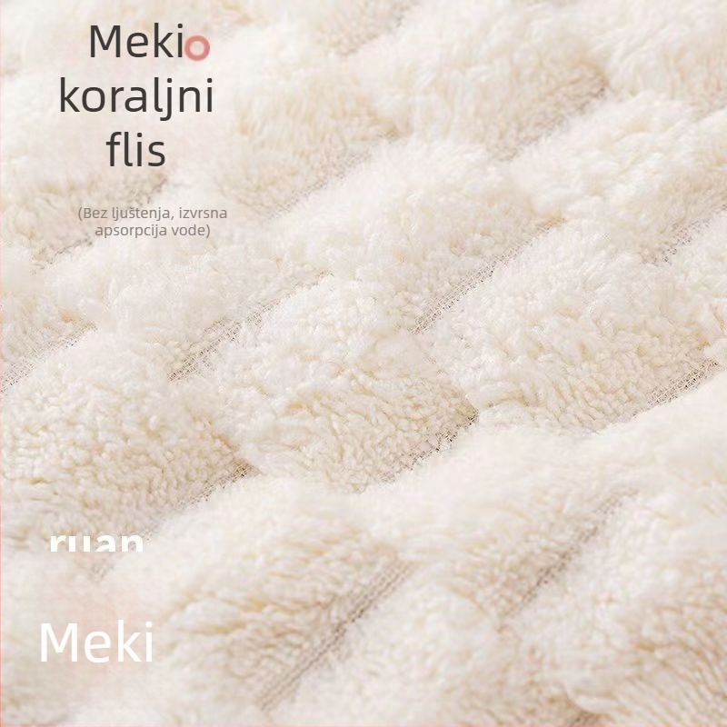 Ručnik s uzorkom oblaka, veleprodaja, upijajući ručnik za ruke od koraljnog flisa, slatki, 2023., novi stil, mekani za muškarce i žene