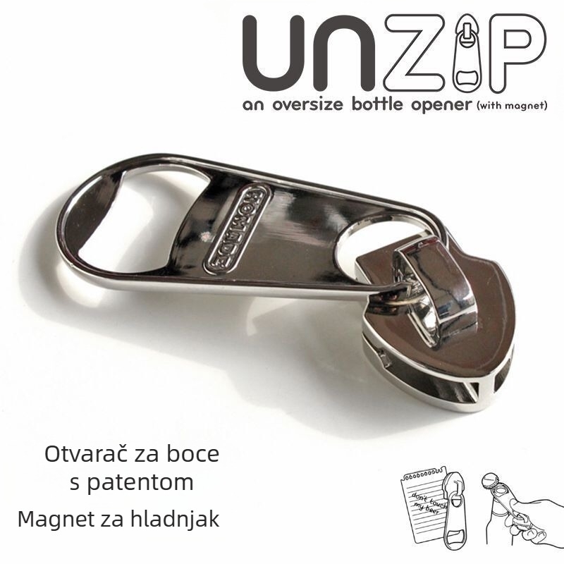 Magnetni otvarač za boce s patentnim zatvaračem, naljepnica za hladnjak, kreativni otvarač za boce s patentnim zatvaračem, veliki zatvarač, snažan magnetski otvarač za boce za hladnjak