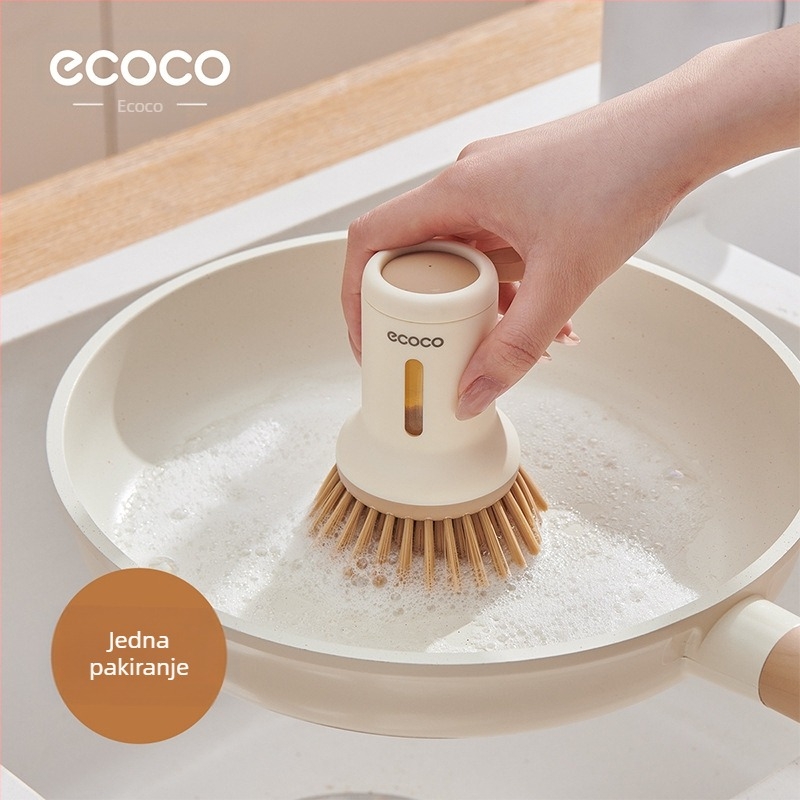 Četka za kuhinjski lonac, četka za pranje posuđa, višenamjenska rotirajuća četka za čišćenje, ne ostavlja mrlje od ulja i neškodljiva četka za lonac, artefakt iz lonca