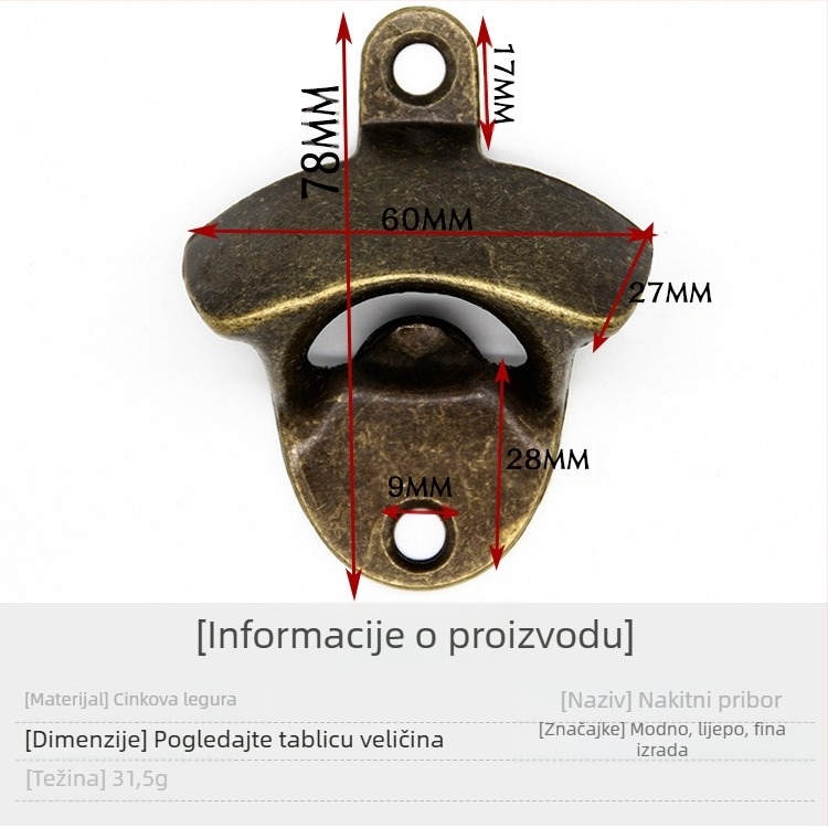 Prekogranični Amazon otvarač za pivske boce, pakiranje od 10 komada