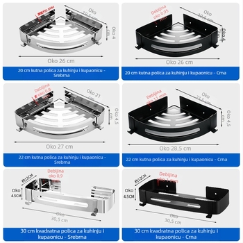 Stalak za WC, kupaonski stalak za ručnike, zidni stalak za vješanje, bez rupa, tronožac za WC, kupaonicu, tuš, stalak za pohranu
