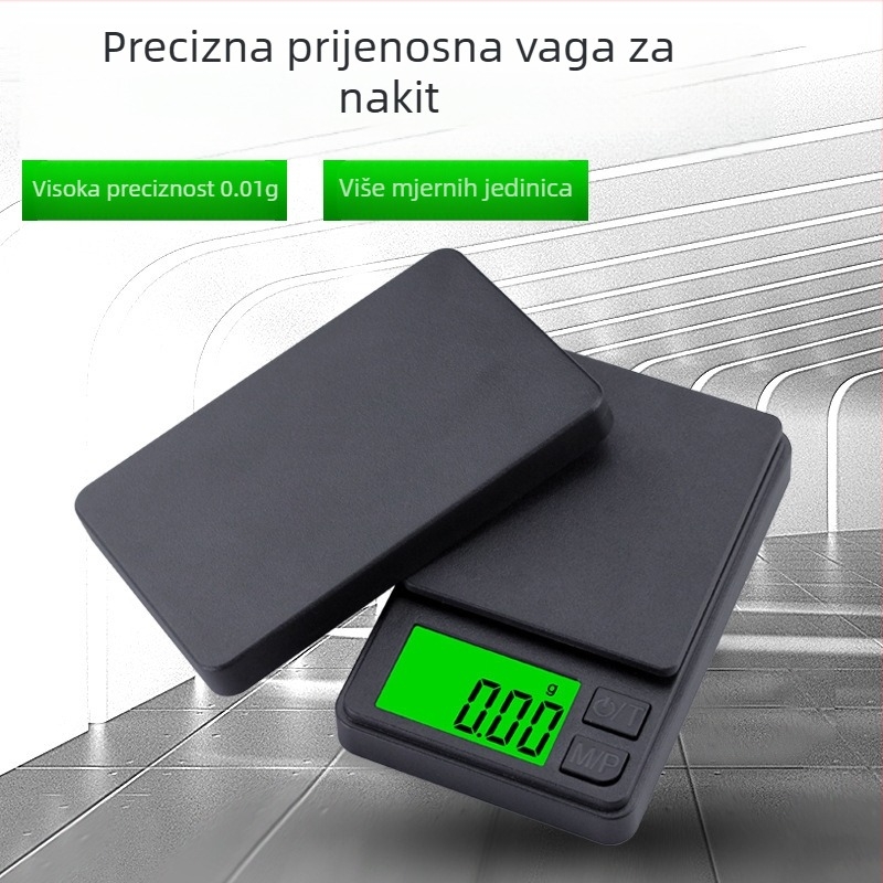 Mini vaga za nakit 0,01 elektronička vaga za nakit, vaga za gram, visoka preciznost, mala elektronička vaga, proizvođač vaga, karatna vaga