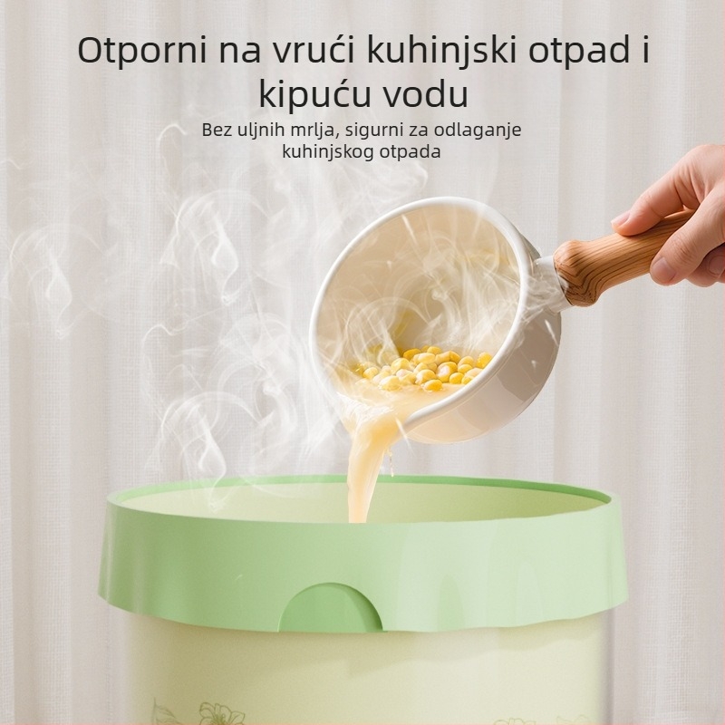 Vreće za smeće od pelina, 100 komada, kućanske vreće sa zateznim vezicama, vreće za smeće koje se ne kidaju, zadebljane i ne kidaju se lako, vreće za smeće sa zateznim vezicama