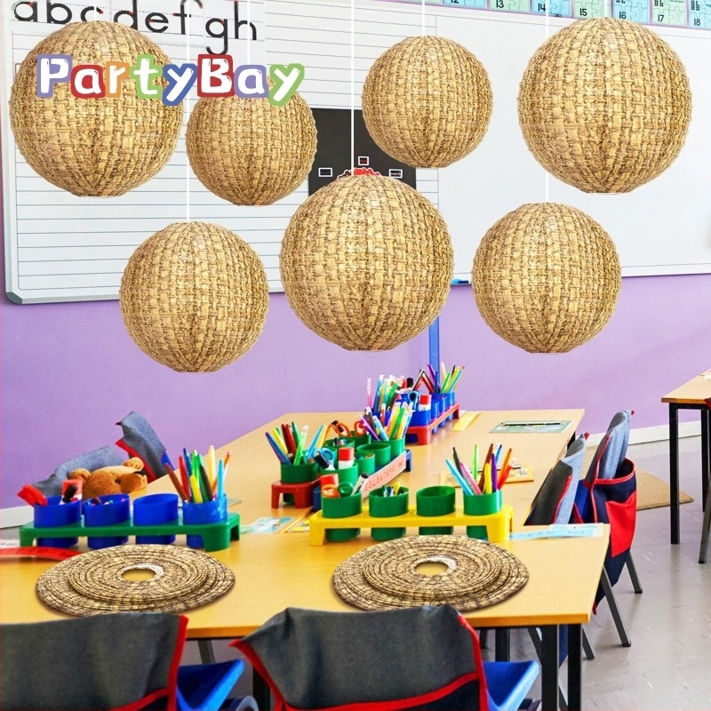 PARTYBAY juta papirnati lampion ukras za zabavu seoska učionica viseći ukras školska učionica vjenčanje učenik