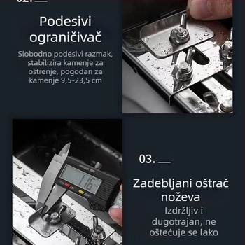 Dropshipping fiksni nosač za brusni kamen od nehrđajućeg čelika, kućanski podesivi fiksni stalak za sudoper, novi stalak za oštrenje s protukliznim učinkom