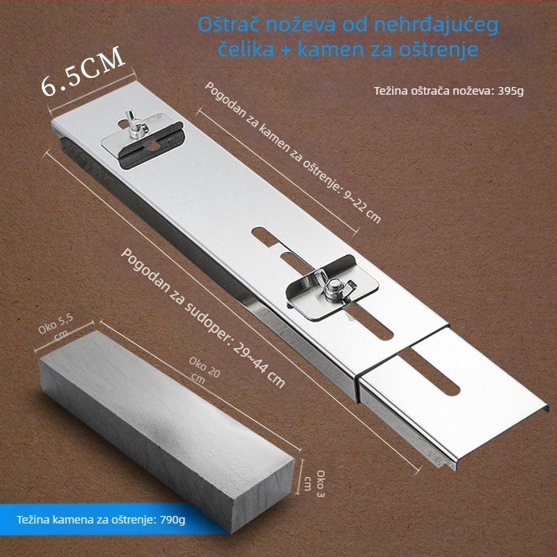 Dropshipping fiksni nosač za brusni kamen od nehrđajućeg čelika, kućanski podesivi fiksni stalak za sudoper, novi stalak za oštrenje s protukliznim učinkom