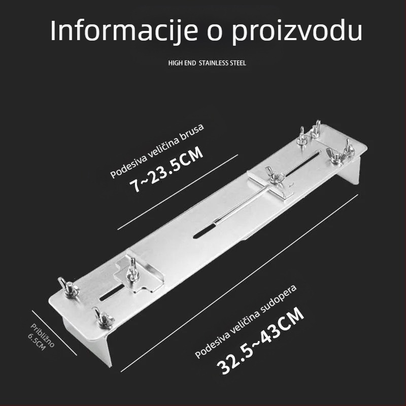 Dropshipping fiksni nosač za brusni kamen od nehrđajućeg čelika, kućanski podesivi fiksni stalak za sudoper, novi stalak za oštrenje s protukliznim učinkom