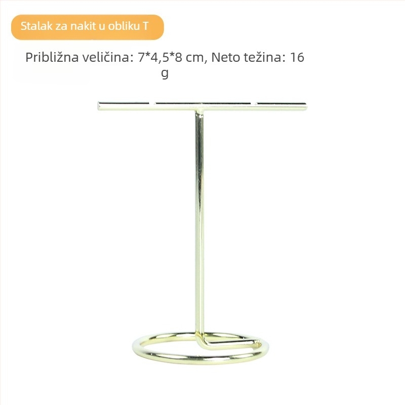 Prekogranični Spot Kreativni Zlatni Smolasti Nakit Pladanj Rekviziti Prsten Naušnice Ogrlica Narukvica Stalak za Izložbu Nakita