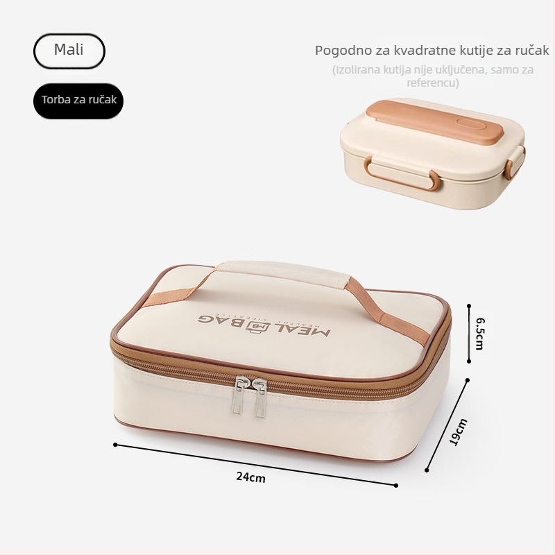 Kutija za ručak, torba za izolaciju, vanjska piknik torba velikog kapaciteta za obroke za uredske studente