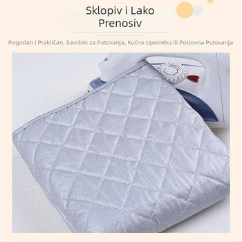 Zadebljana pamučna srebrna daska za glačanje, sklopiva prijenosna daska za glačanje, putna, hotelska, spavaonica, stolna podloga za glačanje