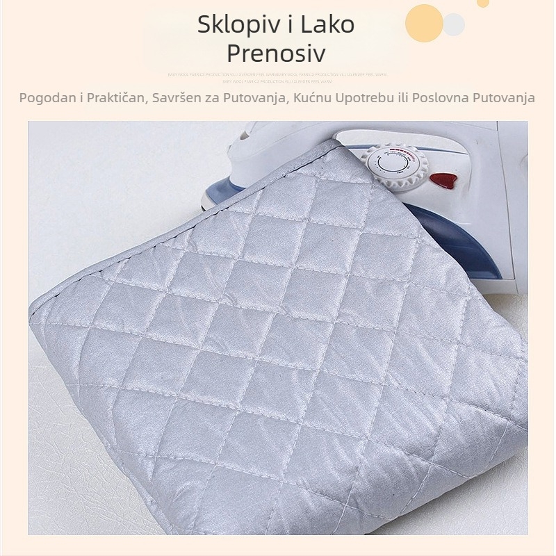Zadebljana pamučna srebrna daska za glačanje, sklopiva prijenosna daska za glačanje, putna, hotelska, spavaonica, stolna podloga za glačanje