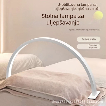 LED podna lampa za manikuru i ljepotu: trepavice, tetoviranje i šminkanje – podesiva jačina svjetla, stojeći tip, visina do 180 cm