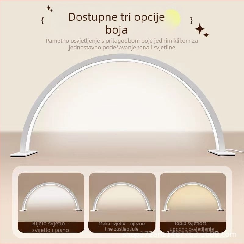 LED podna lampa za manikuru i ljepotu: trepavice, tetoviranje i šminkanje – podesiva jačina svjetla, stojeći tip, visina do 180 cm